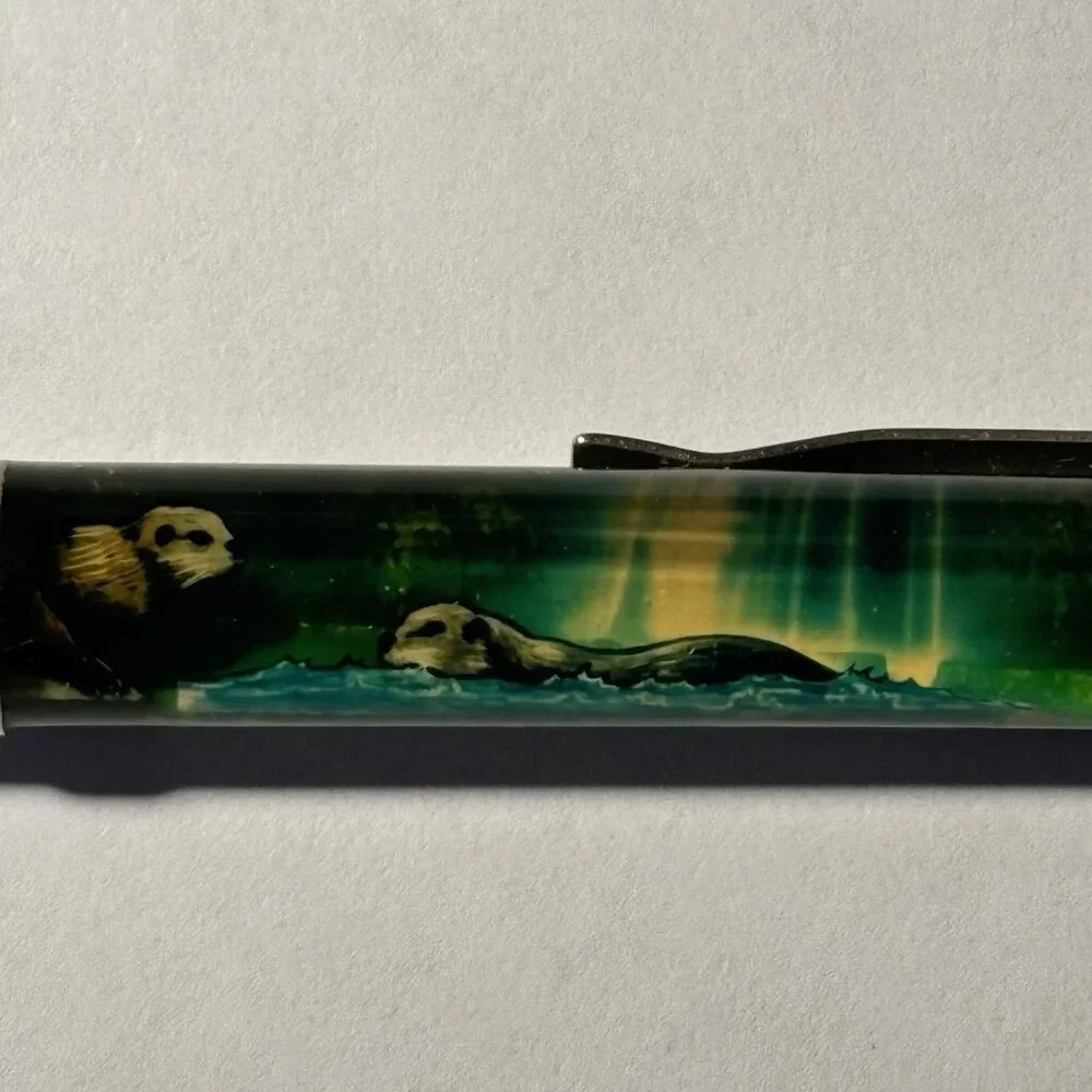 Tennessee Aquarium Floaty Pen Otter Swims Souvenir Promo Vintage